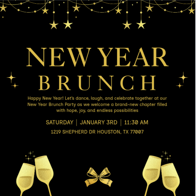 3rd Annual New Year Brunch